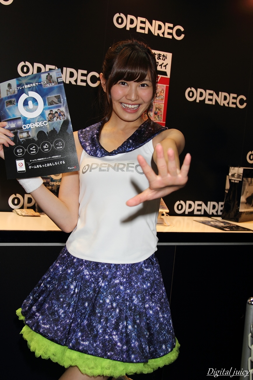 市村紗弥香 さん Openrec By Cybe ブース Digital Juicy 市村紗弥香 さん Openrec By Cybe ブース Digital Juicy