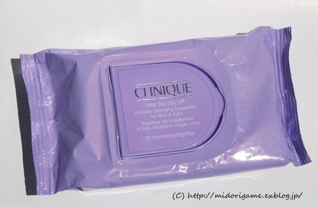 Clinique　「Take The Day Off Micellar Cleansing Towelettes」_a0027862_18401857.jpg