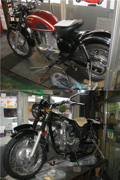 KAWASAKI エストレア 部品交換と整備_e0218639_21372376.jpg