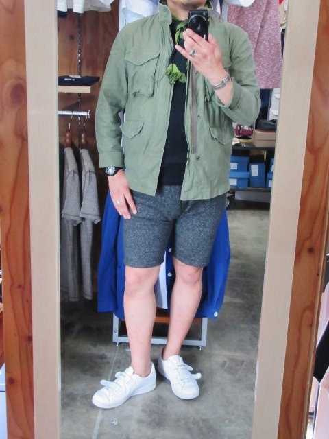夏の定番!? Kapani ・・・ SWEAT SHORT PANTS (BLACK MELANGE色・サイズ別注)!♪!_d0152280_18301124.jpg