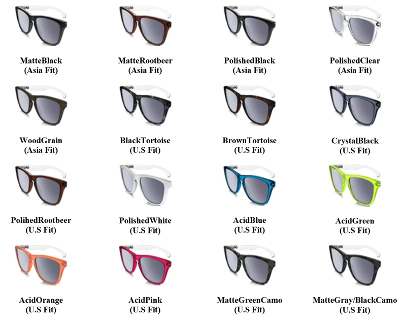 自由な組み合わせで作成出来るOAKLEYサングラスFROGSKINS販路限定カスタムアイウェアプログラム開始!_c0003493_10152164.jpg