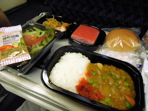 機内食 from JPN to US +お土産生チョコ-ROYCE_a0124077_8333758.jpg