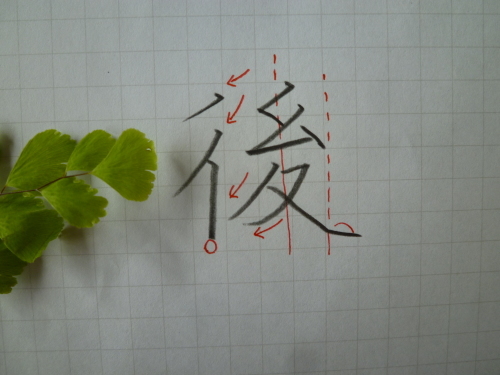 楷書漢字のポイント その46 きれいな字を書くひとになる