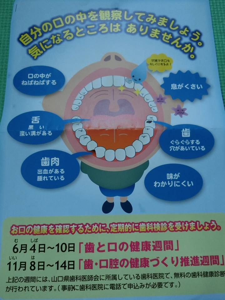 歯の衛生週間　～歯の健康診断は大切～_a0112619_18085936.jpg