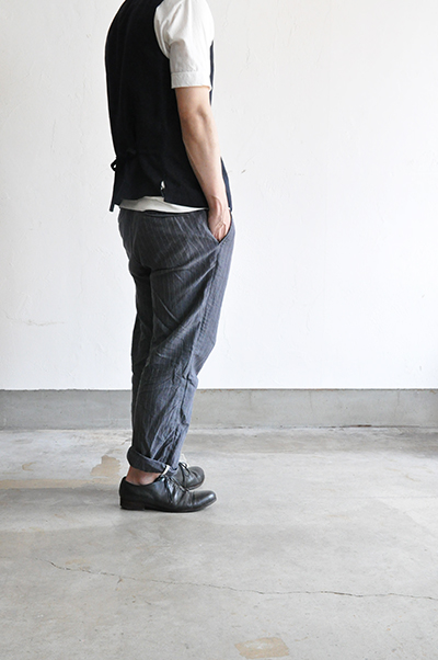 STILL BY HAND　C/L Stripe Easy Pants (Gray)_d0120442_1230699.jpg