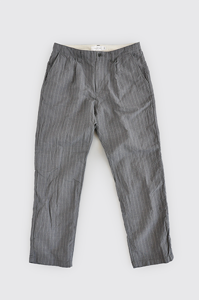 STILL BY HAND　C/L Stripe Easy Pants (Gray)_d0120442_12332364.png