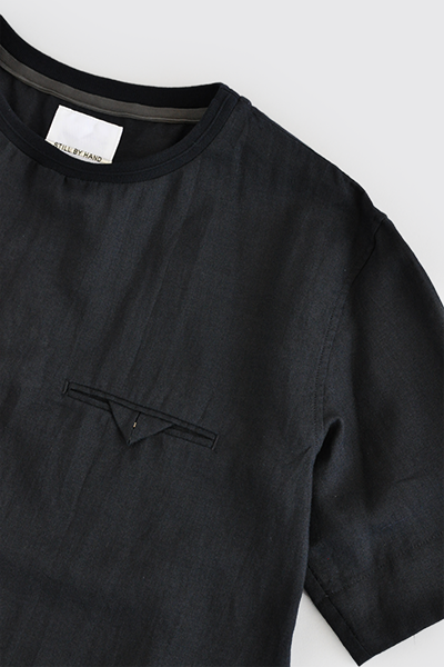 STILL BY HAND　Ramie Crew Neck Pullover (Navy)_d0120442_1391837.png