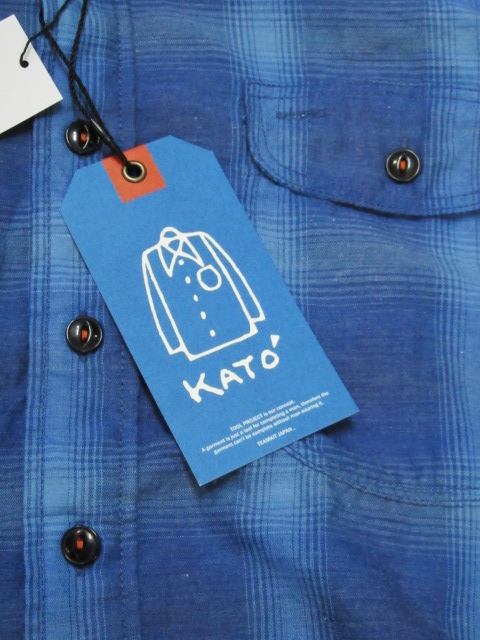 今時期の人気者・シャツ ・・・ Kato LINEN(麻)混 オンブレーCHECK SHIRTS!★!_d0152280_11125426.jpg