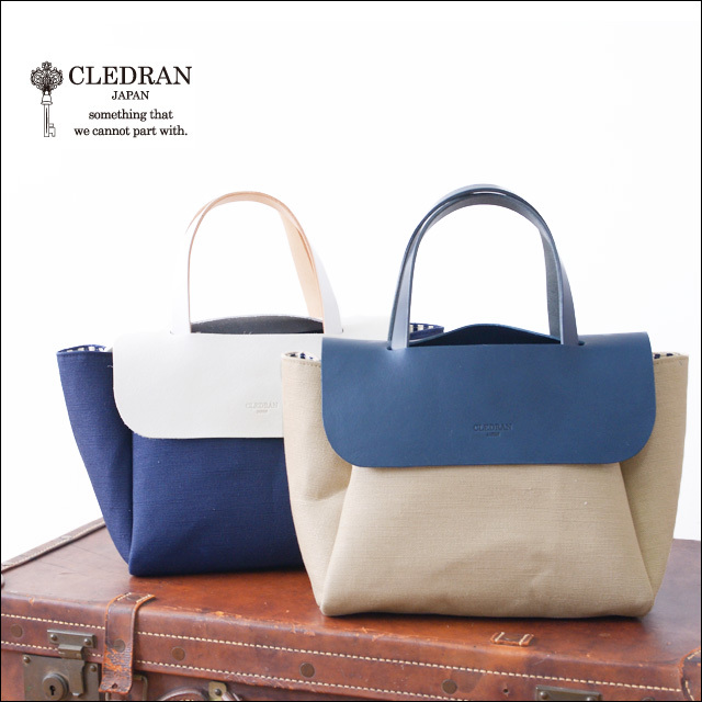 CLEDRAN [クレドラン] C.LINEN LEATHER FLAP TOTE [CLL-1006] LADY\'S_f0051306_18511513.jpg