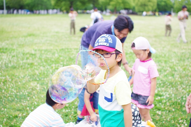 ボーイスカウトイベントでシャボン玉_a0299749_22303227.jpg