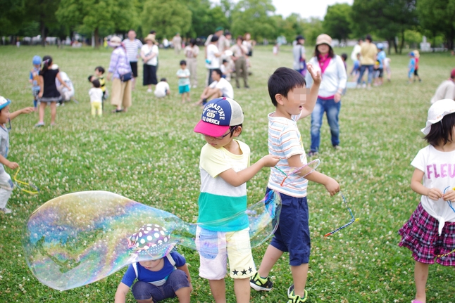 ボーイスカウトイベントでシャボン玉_a0299749_22383378.jpg