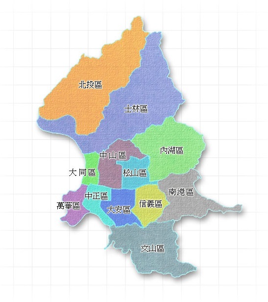台北市の区割り 地図や名所など ヨカヨカタイワン