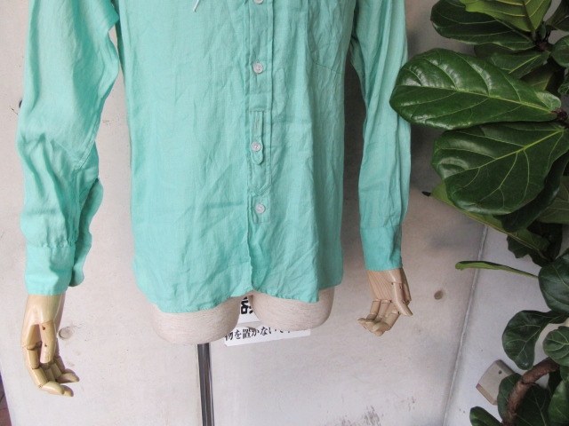 夏の人気定番:LINEN(麻) B/D SHIRTS 。。。By James Mortimer_d0152280_16182454.jpg