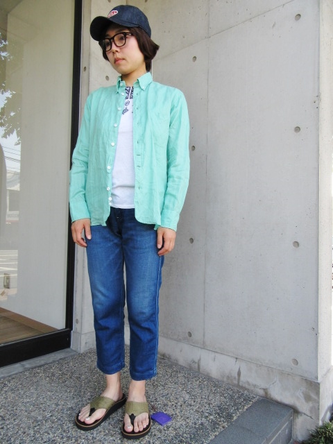 夏の人気定番:LINEN(麻) B/D SHIRTS 。。。By James Mortimer_d0152280_16204411.jpg