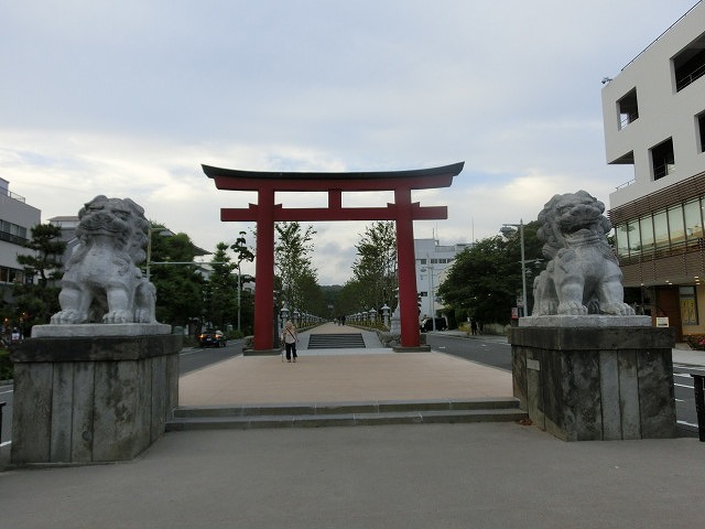 初めての鎌倉 鶴岡八幡宮の参道「若宮大路」とにぎわう「小町通り」_f0141310_773029.jpg