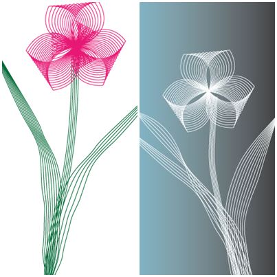 ブレンド機能で花を作る イラストレーター らぴたのつれづれ日記