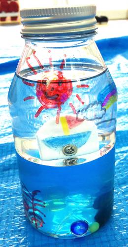 不思議なボトル「ちいさな海の世界」夏のお土産つくり７月31日（日）_f0129557_1952094.jpg