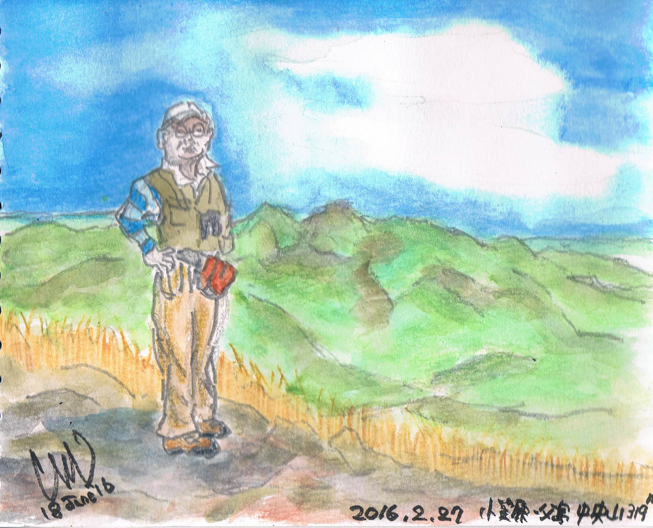 小笠原・父島中央山を描きました_e0232277_1664388.jpg