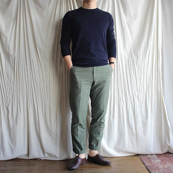 ARBRE (アルブル)　『super fine-gauge round neck knit』_c0181543_17191679.jpg