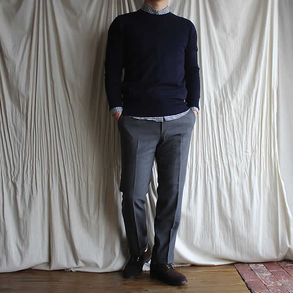 ARBRE (アルブル)　『super fine-gauge round neck knit』_c0181543_1719991.jpg