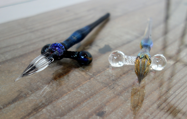 本日6/19(日)最終日!【江田明裕作品展〜Life Style Glass〜】~書くことを愛でるガラスペンという道具_a0017350_07454226.jpg