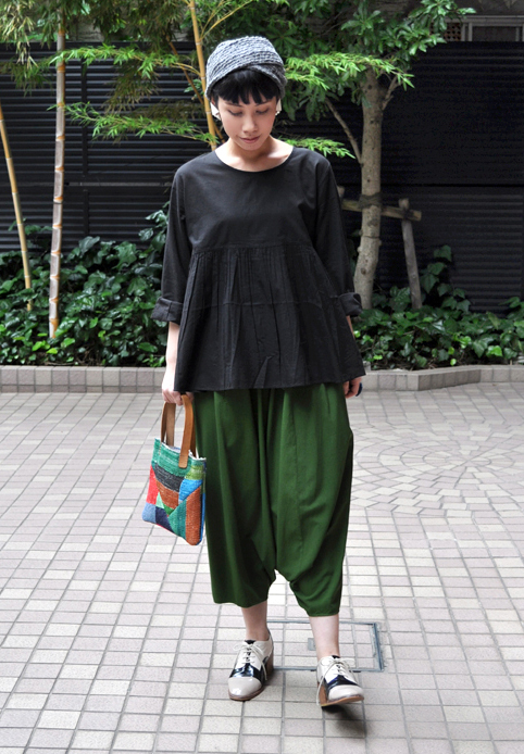 バンブーコットン サルエルパンツ / FACTORY_d0193211_17284855.jpg