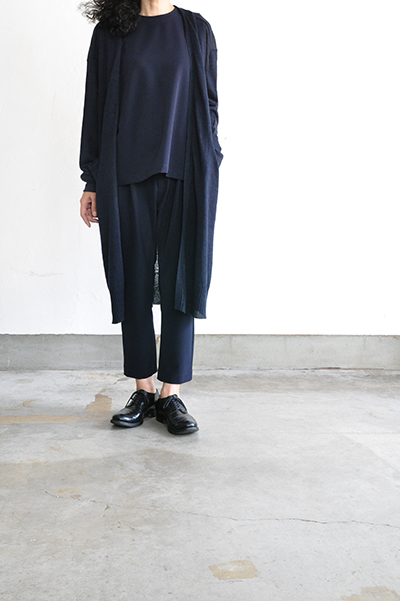 GRANDMA MAMA DAUGHTER Stretch Sleeveless Tuck Pullover (Navy)_d0120442_17294999.jpg