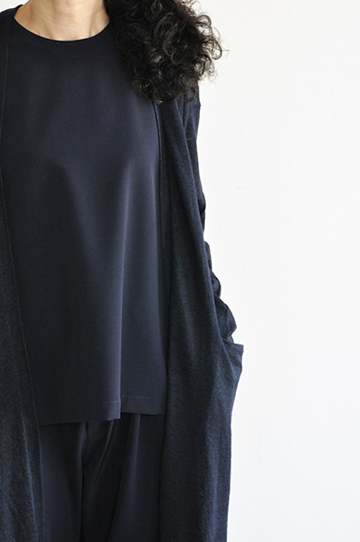 GRANDMA MAMA DAUGHTER Stretch Sleeveless Tuck Pullover (Navy)_d0120442_1729522.jpg