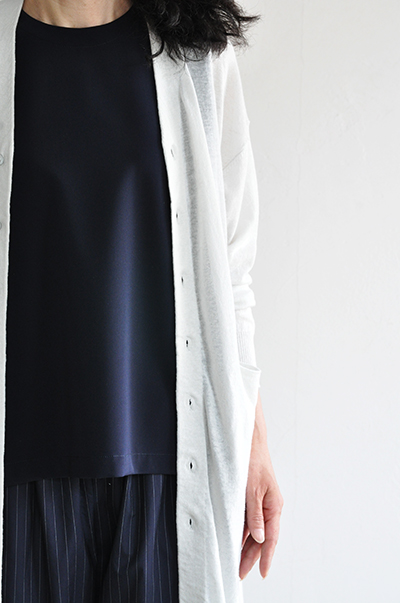 GRANDMA MAMA DAUGHTER Stretch Sleeveless Tuck Pullover (Navy)_d0120442_1733386.jpg