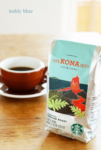 starbucks Kona coffee スタバのハワイコナコーヒー : teddy blue starbucks Kona coffee スタバのハワイコナコーヒー : teddy blue