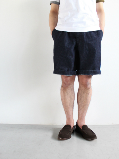 美品 サンリミット ショーツ sans limite sanslimite Sans limite (サンリミット) タイプライタークロス ゴムショーツ