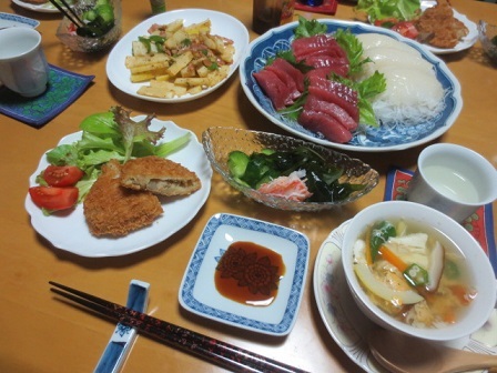 本マグロの刺身_f0248616_23234107.jpg