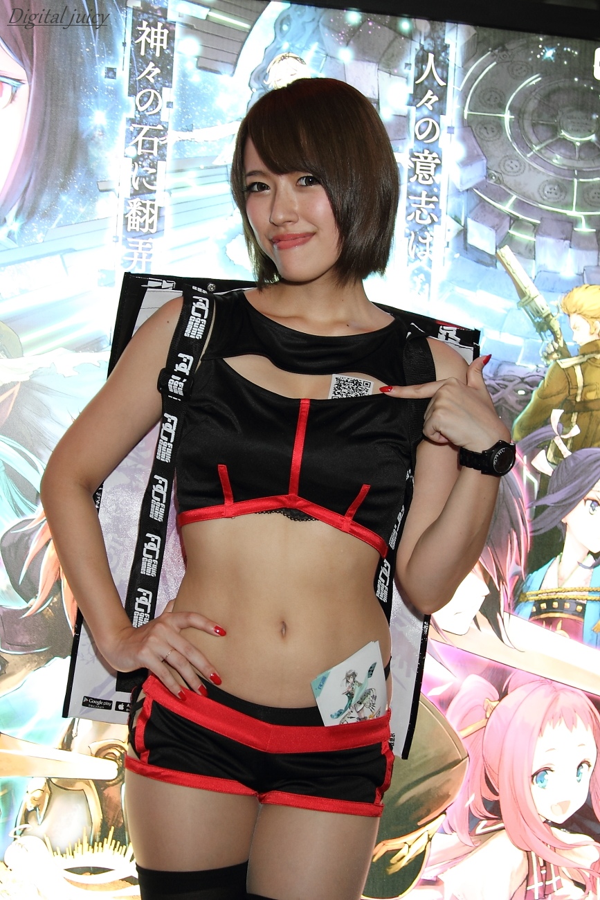 長谷川まゆ さん Fuji Gumi Games ブース Digital Juicy