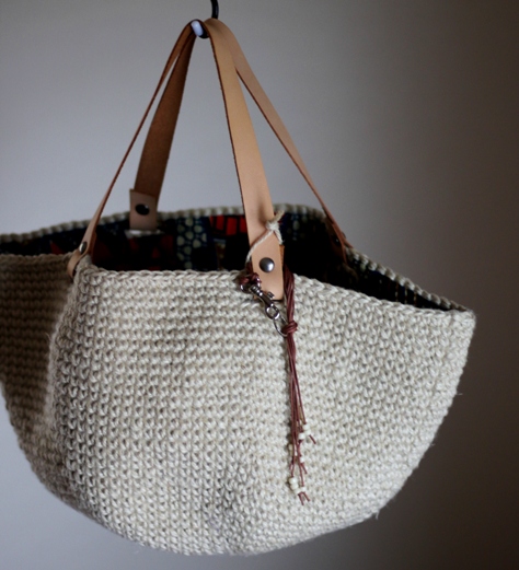 No.230 Leather Handle Bowl Bag ..._e0155460_16345078.jpg