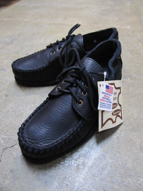 FOOT SKIN (MADE IN USA) ･･･ BLACK LEATHER DECK Moccasin！★！_d0152280_2019064.jpg