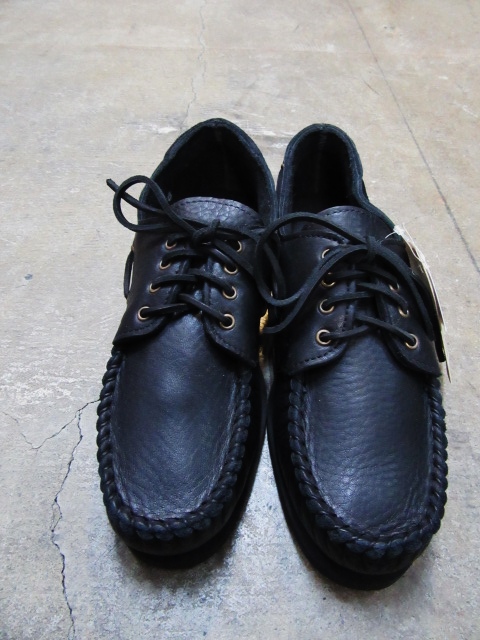 FOOT SKIN (MADE IN USA) ･･･ BLACK LEATHER DECK Moccasin！★！_d0152280_2019376.jpg