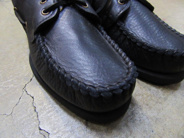 FOOT SKIN (MADE IN USA) ･･･ BLACK LEATHER DECK Moccasin！★！_d0152280_20194630.jpg
