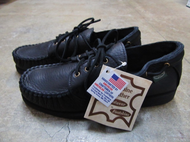 FOOT SKIN (MADE IN USA) ･･･ BLACK LEATHER DECK Moccasin！★！_d0152280_2020315.jpg
