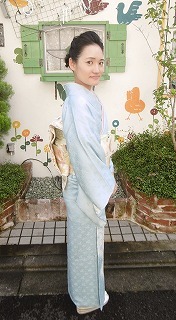 初夏の着付けとヘアー&メイク_a0123703_19372730.jpg
