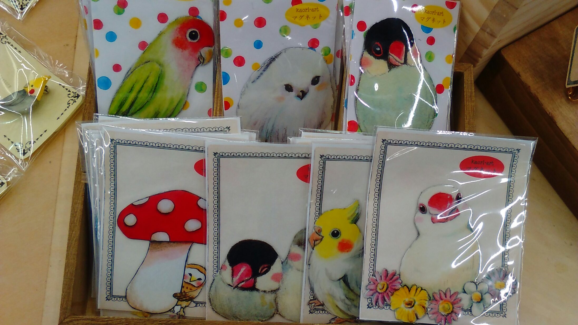東急ハンズ三宮店インコと鳥の雑貨展7月2日練りきり販売_d0322493_03094.jpg