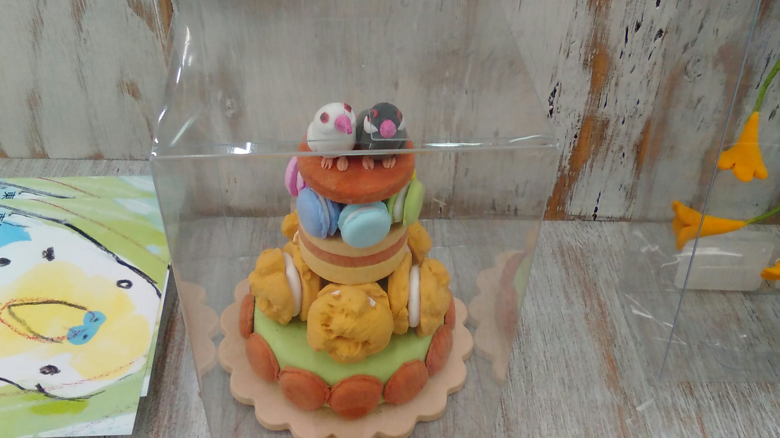 東急ハンズ三宮店インコと鳥の雑貨展7月2日練りきり販売_d0322493_0335952.jpg