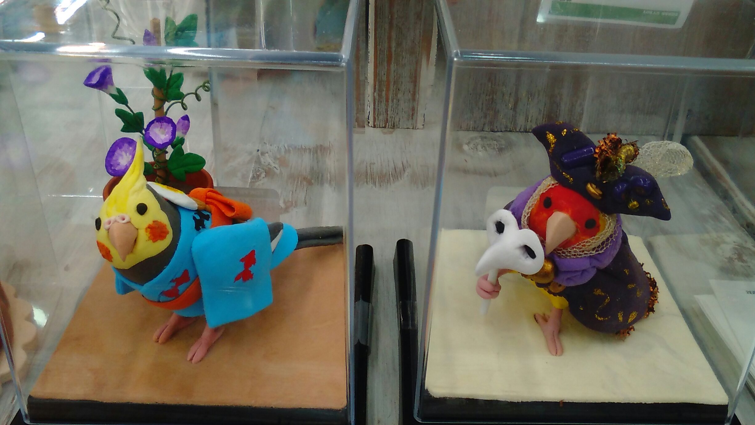 東急ハンズ三宮店インコと鳥の雑貨展7月2日練りきり販売_d0322493_0342047.jpg