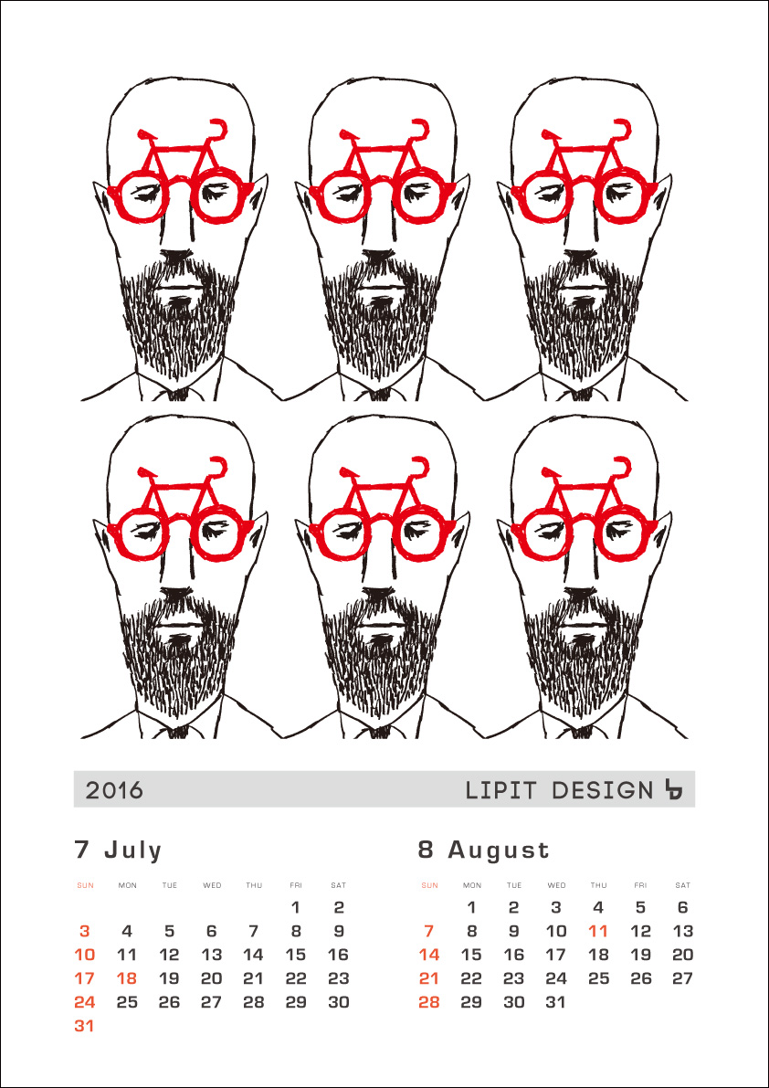リピトオリジナルカレンダー「LIPIT DESIGN」おしゃれ自転車 リピトデザイン 自転車グッズ オシャレ自転車_b0212032_1623183.jpg