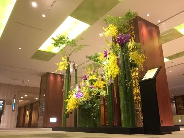 リーガロイヤルホテル大阪 ロビー装飾 7月_b0221139_19553684.jpg