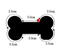 自作クッキー型(骨)_b0354536_16243106.jpg