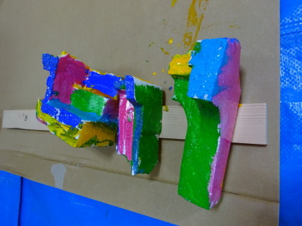 発泡スチロール工作 かかきき工房 こども絵画 造形教室