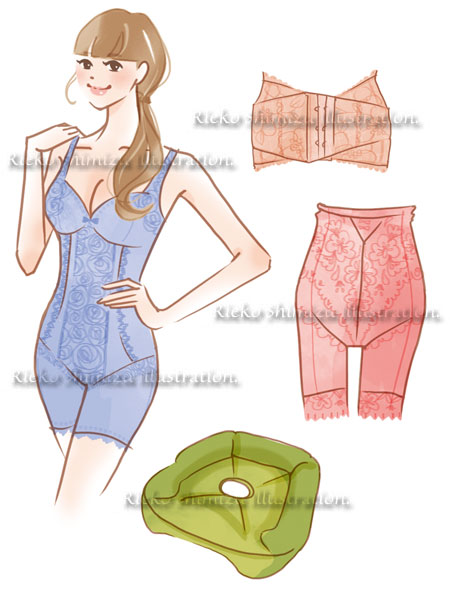 骨盤矯正グッズのwebサイトで下着のイラスト_f0227738_10134765.jpg