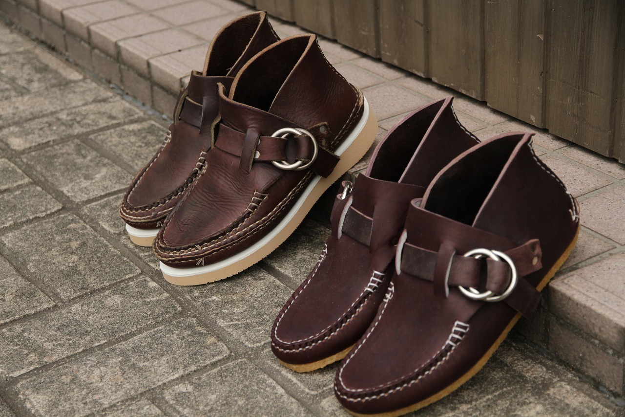 ARROW MOCCASIN アローモカシン リングブーツ クレープソール - モカシン