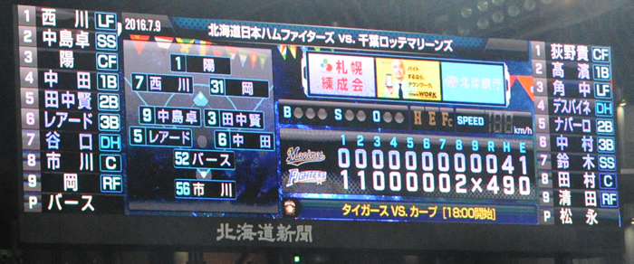 【ロッテ戦】完封そしていざ記録へ【36戦目】13連勝とホーム499勝_e0126914_20195117.jpg