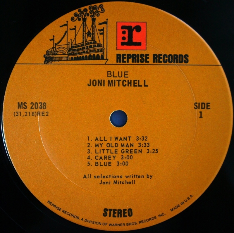 Joni Mitchell その3 BLUE : アナログレコード巡礼の旅